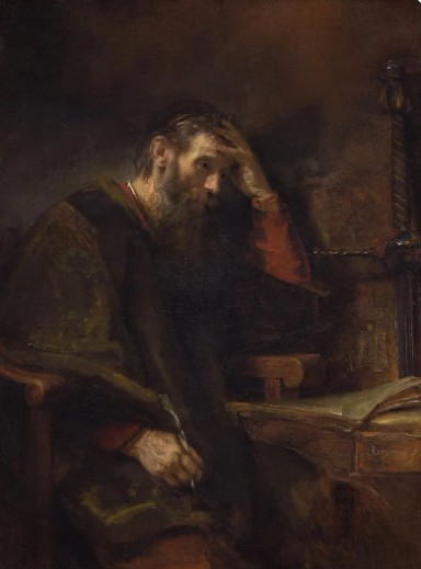 Rembrandt's painting on St. Paul